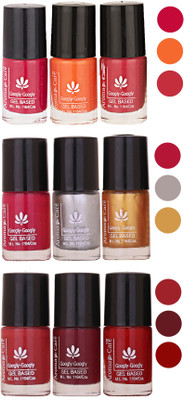 

Aroma Care Gel Based Nail Paint Set Of 9 Pcs Multicolor Set 85(Pack of 9)