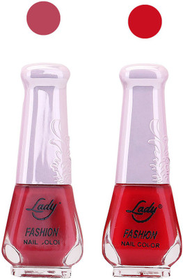 

Lady Fashion Nail Polish Combo 210820184 Red,Red,(Pack of 2)