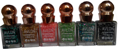 

Avlon Glitter Nail Polish A.G.N.P-I6 6 Multicolor