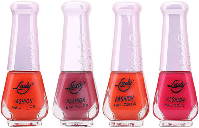 

Lady Fashion Limited Edition MULTICOLOR Nail Polish Set 0201201754 Multicolor,(Pack of 4)