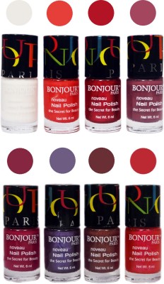 

Bonjour Paris Matte Nail Polish Combo 5-10 Multicolor,