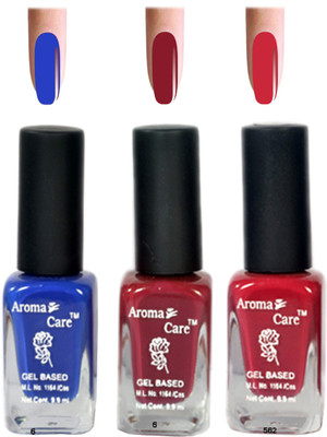 

Aroma Care Blue+Pink Matte Nail Polish Combo 6-9-582 Multicolor,(Pack of 12)