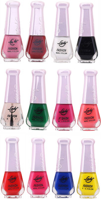 

Lady Fashion Nail Polish Wholesale Pack 2212201607 Multicolor,(Pack of 12)
