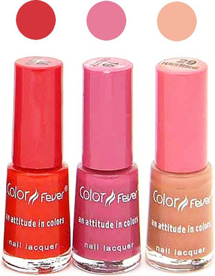 

Color Fever Mini Nail Polish Combo 16-19-29 N Multicolor,(Pack of 3)