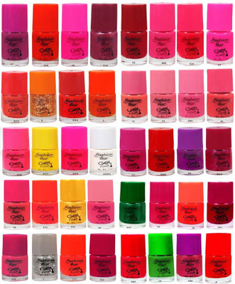 

Fashion Bar Nail Polish Gel Based Combo Offer in Wholesale Rate Multicolor Pack Multicolor(Pack of 32)