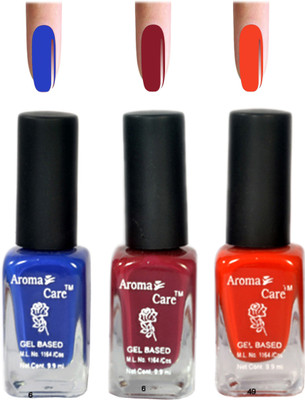 

Aroma Care Red+Blue Matte Nail Polish Combo 6-9-49 Multicolor,(Pack of 12)