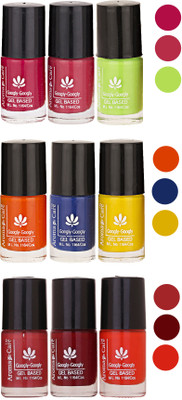 

Aroma Care Gel Based Nail Paint Set Of 9 Pcs Multicolor Set 57(Pack of 9)