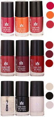 

Aroma Care Gel Based Nail Paint Set Of 9 Pcs Multicolor Set 89(Pack of 9)