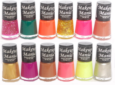 

Makeup Mania Exclusive Nail Polish Set of 12 Pcs. Multicolor Set 83(Pack of 12)