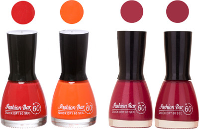 

Fashion Bar New Multicolor Nail Polish Combo 119 Multicolor,(Pack of 4)