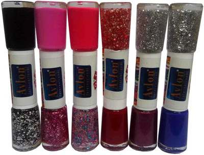 Avlon Nail Polish N.P-A-14 6 Multicolor(Pack of 6)