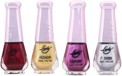 

Lady Fashion Limited Edition MULTICOLOR Nail Polish Set 0201201704 Multicolor,(Pack of 4)