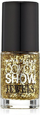 

Maybelline Color Show Jewels Nail Lacquer Top Coat, Gilded in Gold Glitter