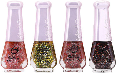 Lady Fashion Limited Edition MULTICOLOR Nail Polish Set 0201201731 Multicolor,(Pack of 4)