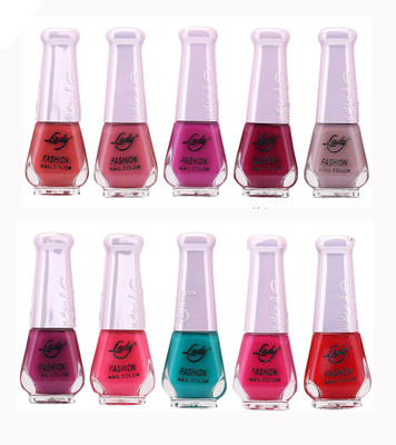 

Lady Fashion Wholesale Price Trendy Nail Polish 0303201743 Multicolor,(Pack of 10)