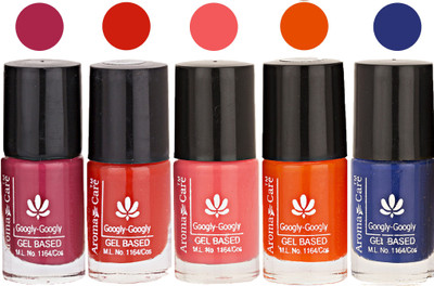 

Aroma Care Mab Multicolor Nail Polish Combo 8092016188 Multicolor(Pack of 5)