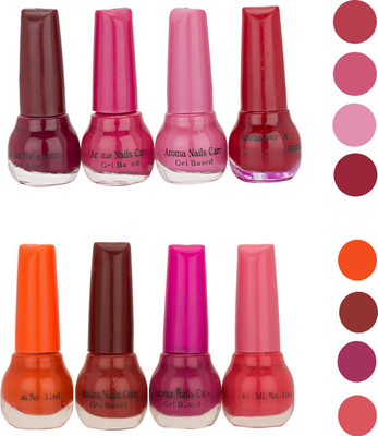 

Aroma Care Matte Nail Polish Combo (ST-04-08) Multicolor(Pack of 12)