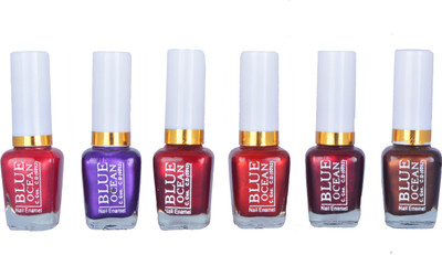 

Blue Ocean Multicolor Enamel Nail Polish (Packof6) Multi