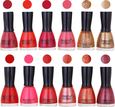 

Aroma Care Wholesale Rate Nail Polish Combo Set of 12 Pcs ( Multicolor) 41 Coffee, Redish Orange, Maganta, Peach, Golden Jerry, Golden Glaiter, Red, Neon Pink, Red Sparkle, Pink Sparle, Orange Sparkle, Maganta Sparkle(Pack of 12)
