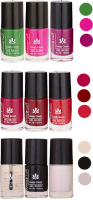 

Aroma Care Gel Based Nail Paint Set Of 9 Pcs Multicolor Set 94(Pack of 9)