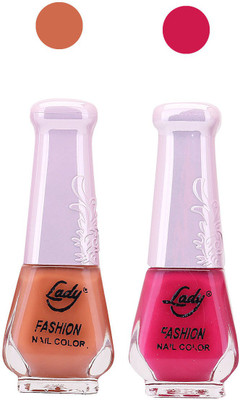 

Lady Fashion Nail Polish Combo 210820162 Nude,Pink,(Pack of 2)