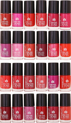 

Aroma Care Nail Polish Set of 24 Pcs ( Multicolor Set No. 14) Brown, Pink, Orange Red, Nude, Maganta, Purple, Orange, Peach, Meroon, Purple(Pack of 24)