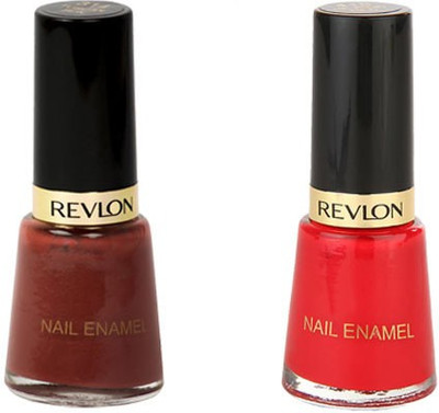 

Revlon Nail Polish Combo Red, Brown