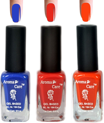 

Aroma Care Red+Orange Matte Nail Polish Combo 6-8-636 Multicolor,(Pack of 12)