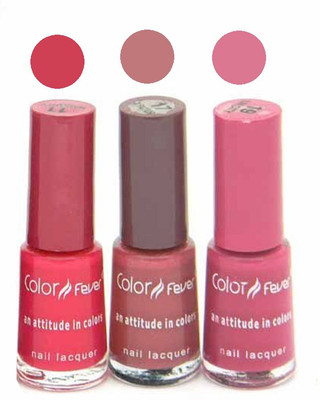 

Color Fever Mini Nail Polish Combo 11-17-19 Multicolor,(Pack of 3)
