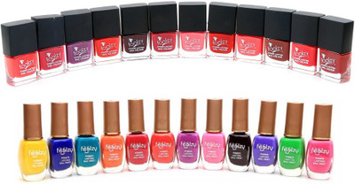 

Foolzy Set of 24 Multicolor Nail Polish Paint Multicolor(Pack of 24)