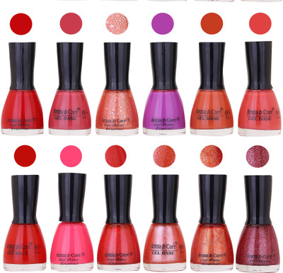 

Aroma Care Wholesale Rate Nail Polish Combo Set of 12 Pcs ( Multicolor) 23 Red, Light Pink, Jerry Pink, Purple, Light Nude, Nude, Red, Neon Pink, Red Sparkle, Pink Sparle, Orange Sparkle, Maganta Sparkle(Pack of 12)