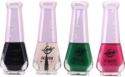 

Lady Fashion Limited Edition MULTICOLOR Nail Polish Set 0201201761 Multicolor,(Pack of 4)
