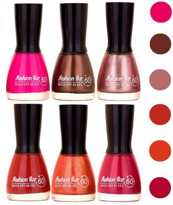 

Fashion Bar Unique Gel Nail Polish Combo (Pack of 6)452 Shade 022(Pack of 6)