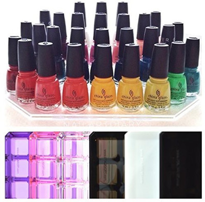 

byAlegory Premium Beauty Organization Acrylic Vanity Display Foundation) Beauty Care Holder Provides Up To Space Storage | Byalegory Clear) Vanity