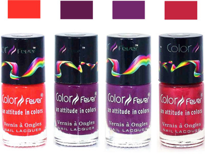 

Color Fever Maroon Matte Nail Polish Combo-1019 Orange Wine Purple Maroon(Pack of 4)