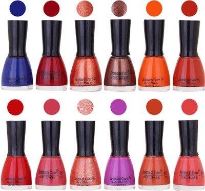 

Aroma Care Wholesale Rate Nail Polish Combo Set of 12 Pcs ( Multicolor) 11 Blue, Deep Maroon, Sparkle Orange, Coffee, Orange, Light Red, Red, Light Pink, Jerry Pink, Purple, Light Nude, Nude(Pack of 12)