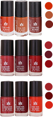 

Aroma Care Gel Based Nail Paint Set Of 9 Pcs Multicolor Set 142(Pack of 9)