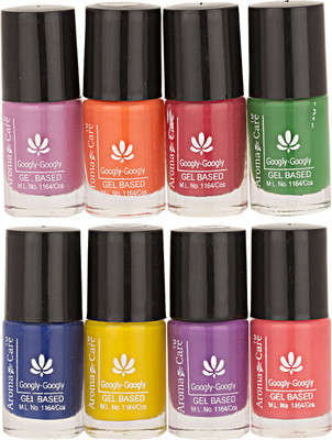 

Aroma Care Mab Multi Color Nail polish Combo 02-03 Multicolor,(Pack of 8)