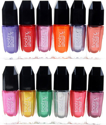 

Foolzy Set of 12 Nail Polish Multicolor DM-12-8