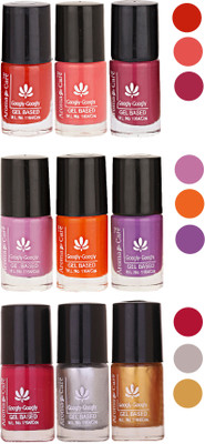 

Aroma Care Gel Based Nail Paint Set Of 9 Pcs Multicolor Set 21(Pack of 9)