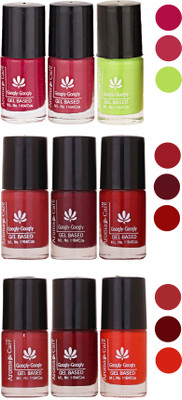 

Aroma Care Gel Based Nail Paint Set Of 9 Pcs Multicolor Set 62