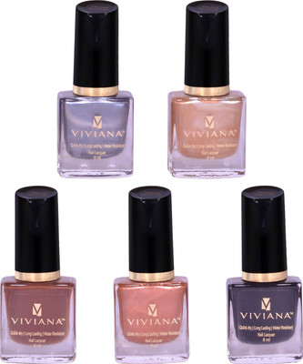 

Viviana Nail Polish VNL011, VNL012, VNL013, VNL016, VNL021(Pack of 5)