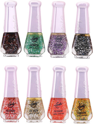 

Lady Fashion Trendy Nail Polish 21146 Multicolor,(Pack of 8)