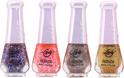 

Lady Fashion Limited Edition MULTICOLOR Nail Polish Set 0201201725 Multicolor,(Pack of 4)