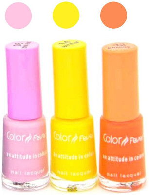 

Color Fever Mini Nail Polish Combo 8-14-32 N Multicolor,(Pack of 3)