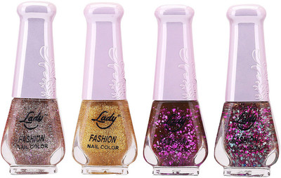 

Lady Fashion Limited Edition MULTICOLOR Nail Polish Set 0201201727 Multicolor,(Pack of 4)