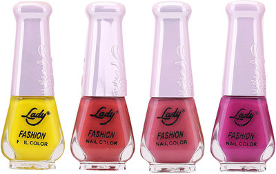 

Lady Fashion Limited Edition MULTICOLOR Nail Polish Set 0201201769 Multicolor,(Pack of 4)