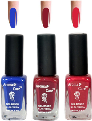 

Aroma Care Blue+Pink Matte Nail Polish Combo 6-9-524 Multicolor,(Pack of 12)