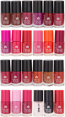 

Aroma Care MAB Multicolor 2 in 1 Color Cap Nail Polish Sets in Wholesale Rate ( Set No. 80) Pink, Purple, Red, Peach, Orange, Mauve, Pink, Peach, Pink, Base Coat, Black, Red(Pack of 24)