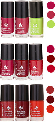 

Aroma Care Gel Based Nail Paint Set Of 9 Pcs Multicolor Set 45
